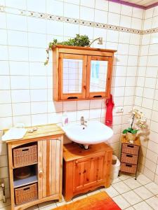 Koupelna v ubytování Ferienwohnung Lackner