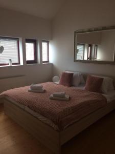 Postel nebo postele na pokoji v ubytování Horský Chalet Harrachov