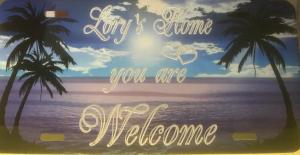 a picture of a beach with palm trees at Bari Lory’s Home in Bari