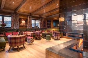Predel za sedenje v nastanitvi Kitzbühel Lodge