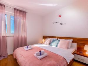 Posteľ alebo postele v izbe v ubytovaní Apartment in Croatia near the Beach