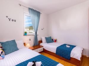 Posteľ alebo postele v izbe v ubytovaní Apartment in Croatia near the Beach