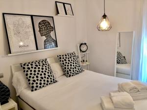 Posteľ alebo postele v izbe v ubytovaní Selecta Apartamento con piscina en Calle Juzgado