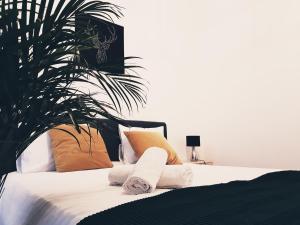 Postel nebo postele na pokoji v ubytování Agnieszki 1 Apartment
