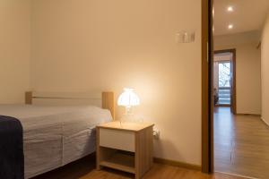 Postelja oz. postelje v sobi nastanitve Apartament Na Urlop - Centrum - Przy Amfiteatrze - 500m do Basenów Wisła