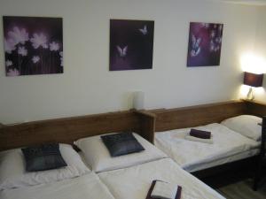Postel nebo postele na pokoji v ubytování Penzion Gerta