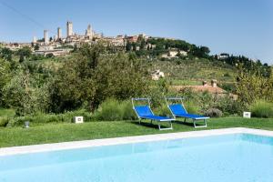 Bazén v ubytování B&B Ponte a Nappo San Gimignano nebo v jeho okolí