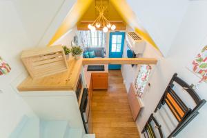 Posezení v ubytování Tiny House Siesta