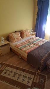 una camera con un letto e un tappeto sul pavimento di Holiday home in Fonyod/Balaton 18627 a Fonyód