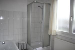 Koupelna v ubytování Pension Wachter