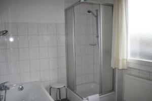 Koupelna v ubytování Pension Wachter