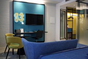 TV a/nebo společenská místnost v ubytování Best Western Hotel Cristallo