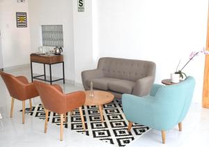 Istumisnurk majutusasutuses Majhu Hostal