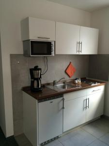 Küche/Küchenzeile in der Unterkunft Apartmenthaus Gärtner