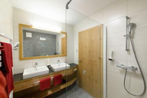Koupelna v ubytování Appartement-Pension Kendlbacher