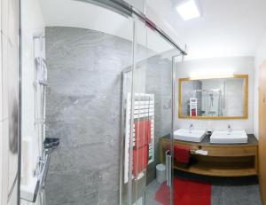 Koupelna v ubytování Appartement-Pension Kendlbacher