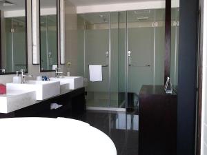 Koupelna v ubytování SSAW Boutique Hotel Hefei Intime Centre