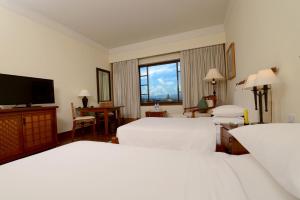 Ένα ή περισσότερα κρεβάτια σε δωμάτιο στο Hyatt Regency Kathmandu