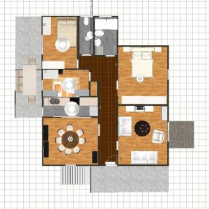 Půdorys ubytování Apartment Diva