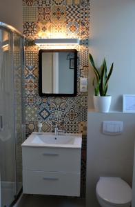 Kúpeľňa v ubytovaní Zielone Apartamenty
