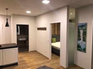 A bed or beds in a room at Chalet West