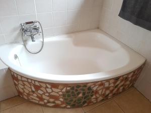 una bañera con ducha en un baño en Pelagonia, en Bettyʼs Bay 21 fotos más