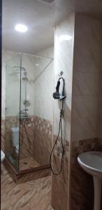 Koupelna v ubytování B&B Europa Hotel
