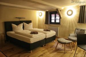Säng eller sängar i ett rum på Hostel & Hotel Samocca