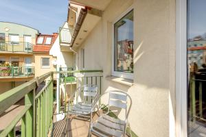 Balkon lub taras w obiekcie Apartamenty Molo Gorny Sopot