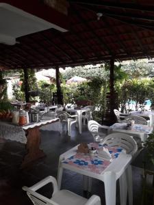 Restaurace v ubytování Pousada Santa Bárbara