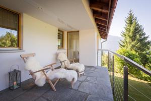 Balkón nebo terasa v ubytování LAAX Homes - Panorama Salums