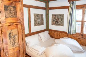 Posteľ alebo postele v izbe v ubytovaní Chalet Appartement Alpenherz