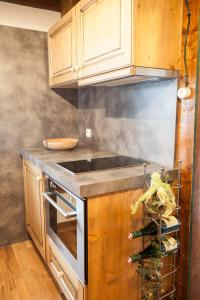 Kuchyňa alebo kuchynka v ubytovaní Chalet Appartement Alpenherz