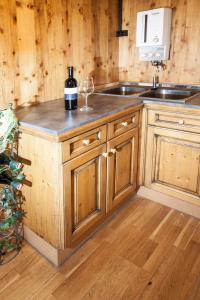 Kuchyňa alebo kuchynka v ubytovaní Chalet Appartement Alpenherz
