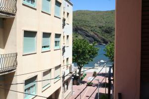 a view from the side of a building at Hostal Juventus in Portbou