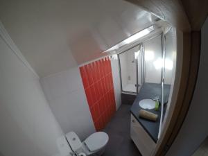 Koupelna v ubytování Lemuria Hostel