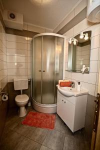 Koupelna v ubytování Apartmani Vuljan + 37 fotografií