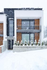 Apartament DOMANIS z widokiem na góry v zime