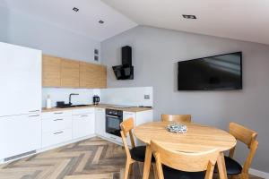 Kuchyňa alebo kuchynka v ubytovaní Apartament DOMANIS z widokiem na góry