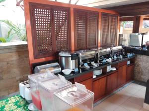 Kuchyň nebo kuchyňský kout v ubytování Sari Villa Ubud