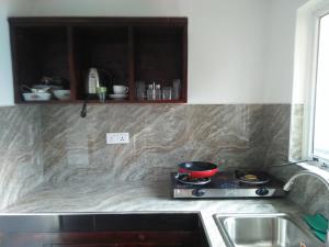 Kuchyň nebo kuchyňský kout v ubytování Living Home