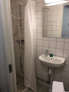 Koupelna v ubytování Hotell Bele