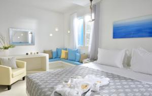 Postel nebo postele na pokoji v ubytování Elegant Mykonos