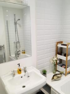Bathroom sa Elegant Spacious Apartment in Heart of St Leonards