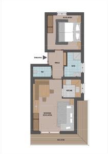 Půdorys ubytování Ferienhaus Aurora