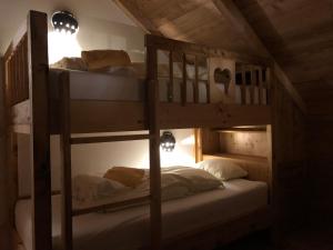 a couple of bunk beds in a room at Lachtalchalet in Oberwölz Stadt