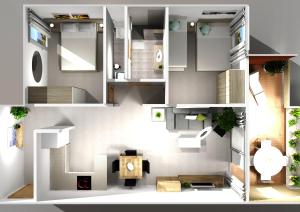 Kuchyň nebo kuchyňský kout v ubytování Comarruga Playa apartamento con piscina