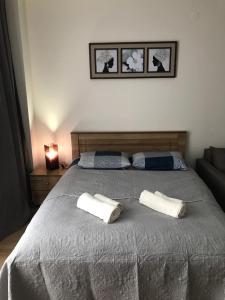 Ένα ή περισσότερα κρεβάτια σε δωμάτιο στο Vista Gudauri Apartment 25 +16 φωτογραφίες