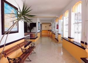 TV a/nebo společenská místnost v ubytování Hotel Valladolid
