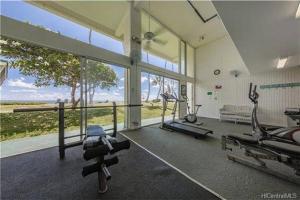 Het fitnesscentrum en/of fitnessfaciliteiten van Stunning Ocean Views Condos in Oahu at Punaluu